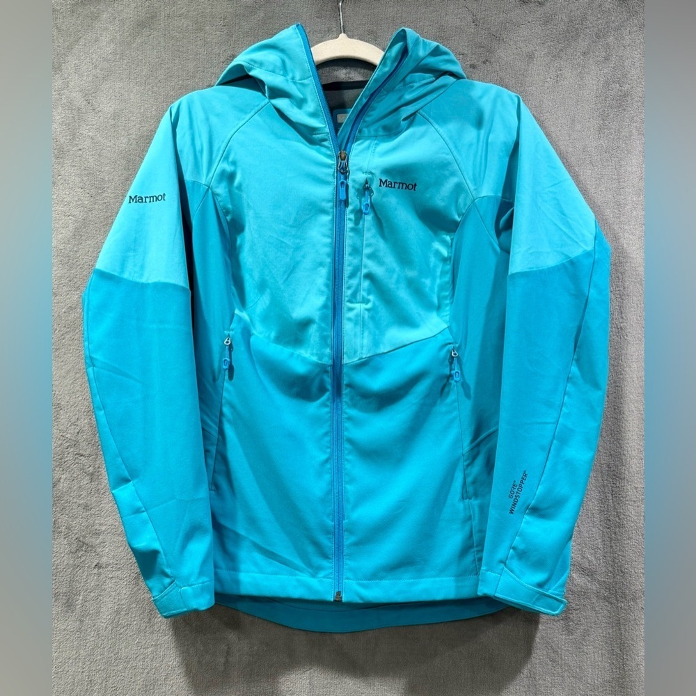 MARMOT‎ Gore Windstopper Full Zip Blue Outdoor Jacket  Women’s Size M